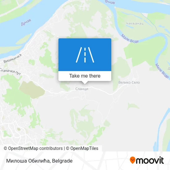 Милоша Обилића map