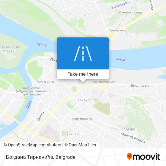 Богдана Тирнанића map