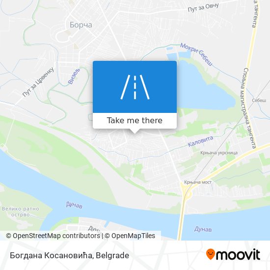 Богдана Косановића map