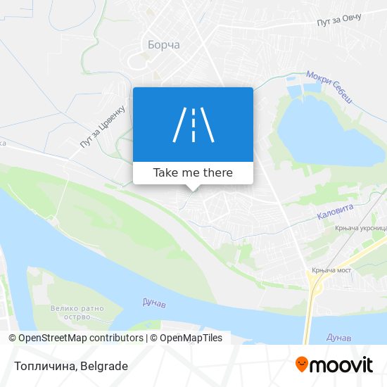 Топличина map