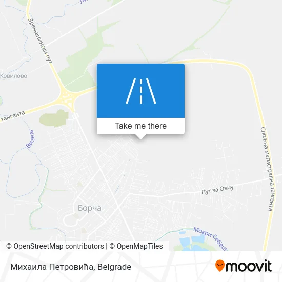 Михаила Петровића map