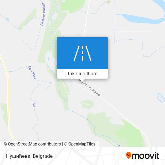 Нушићева map