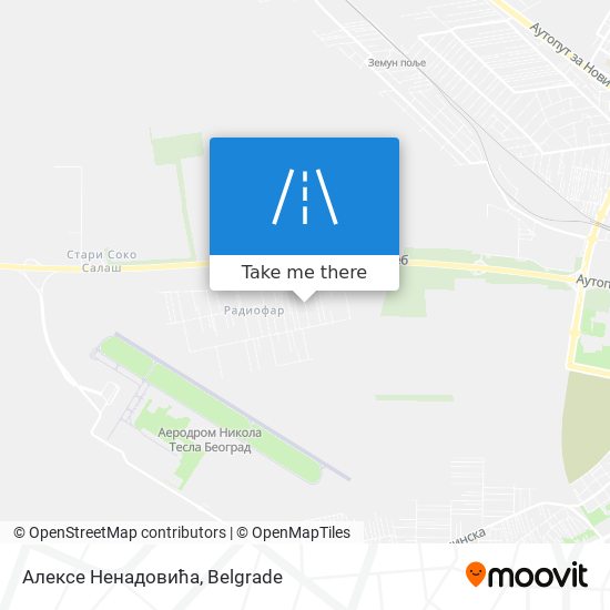 Алексе Ненадовића map