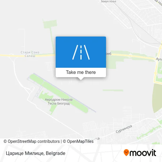 Царице Милице map