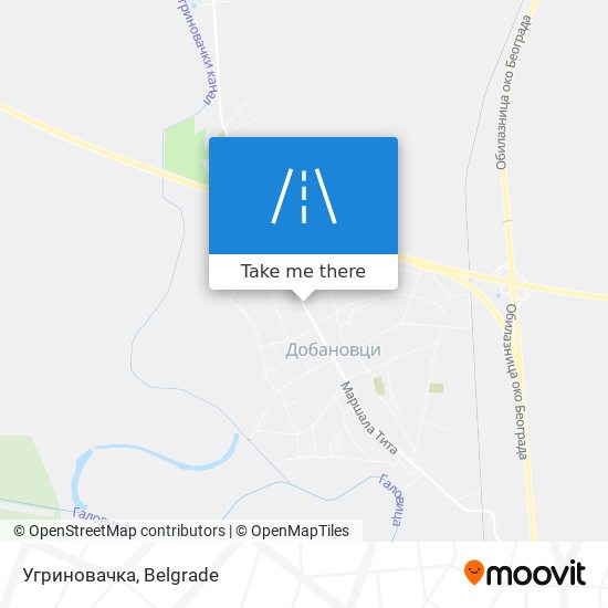 Угриновачка map