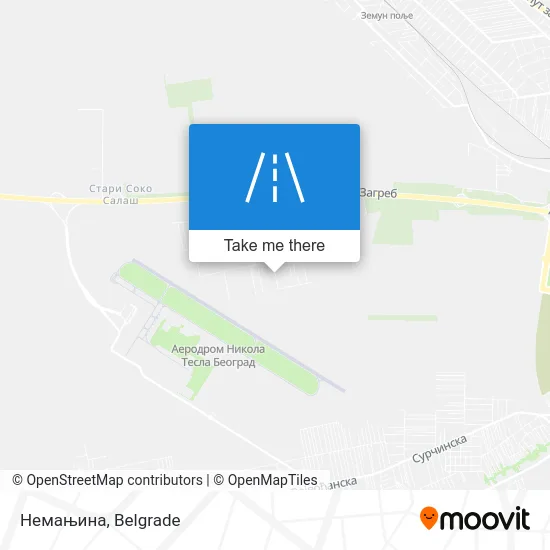 Немањина map