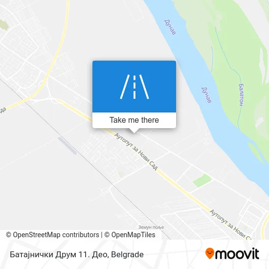 Батајнички Друм 11. Део map