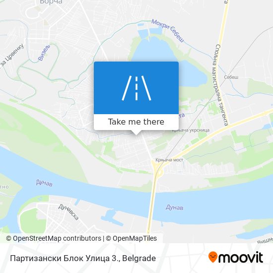 Партизански Блок Улица 3. map