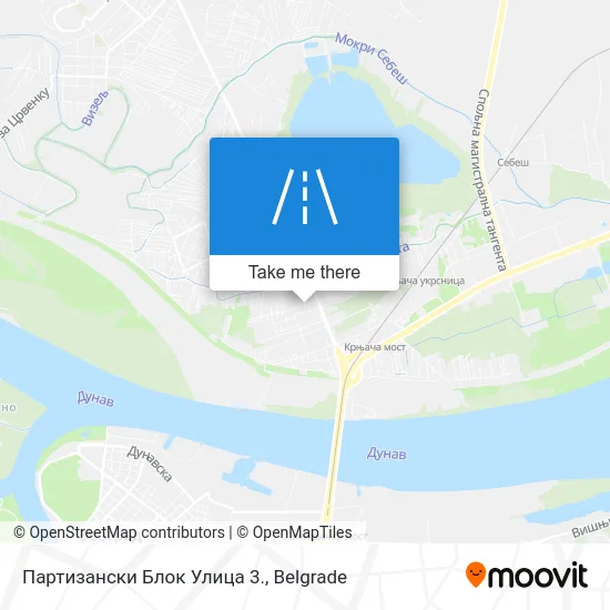 Партизански Блок Улица 3. map