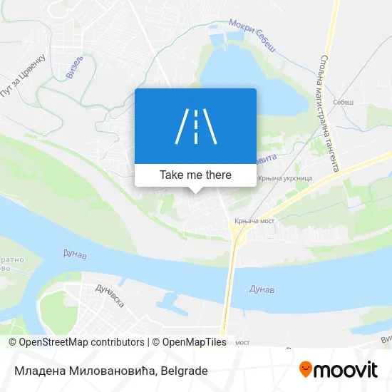 Младена Миловановића map