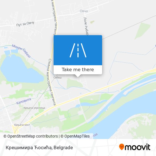 Крешимира Ћосића map