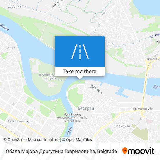 Обала Мајора Драгутина Гавриловића map