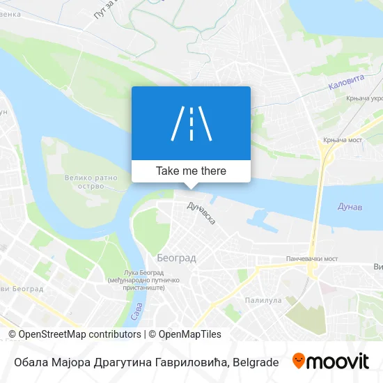 Обала Мајора Драгутина Гавриловића map