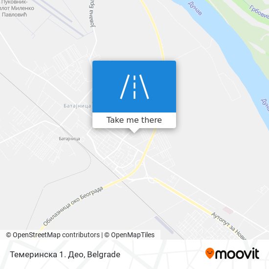 Темеринска 1. Део map