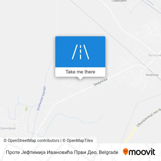 Проте Јефтимија Ивановића Први Део map
