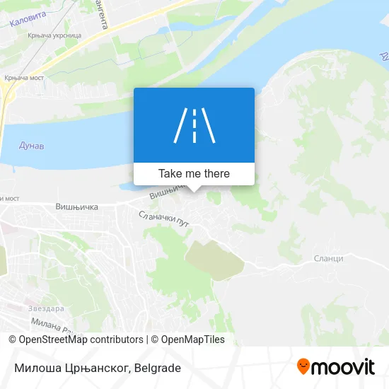 Милоша Црњанског map