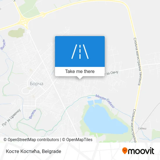 Косте Костића map