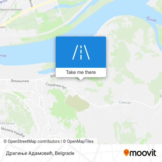 Драгиње Адамовић map
