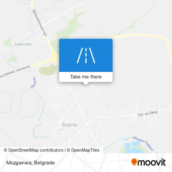 Модричка map