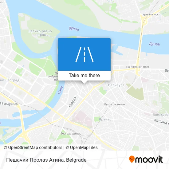 Пешачки Пролаз Атина map