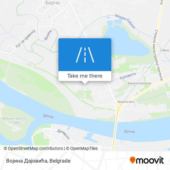 Војина Дајовића map