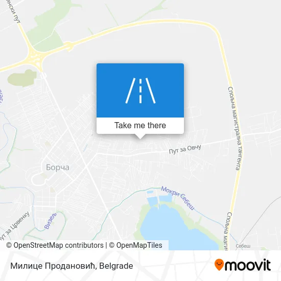Милице Продановић map