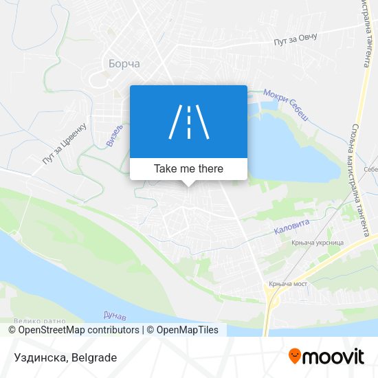 Уздинска map