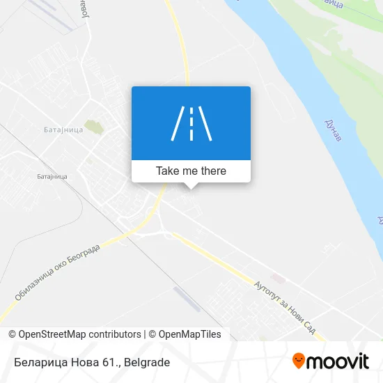 Беларица Нова 61. map