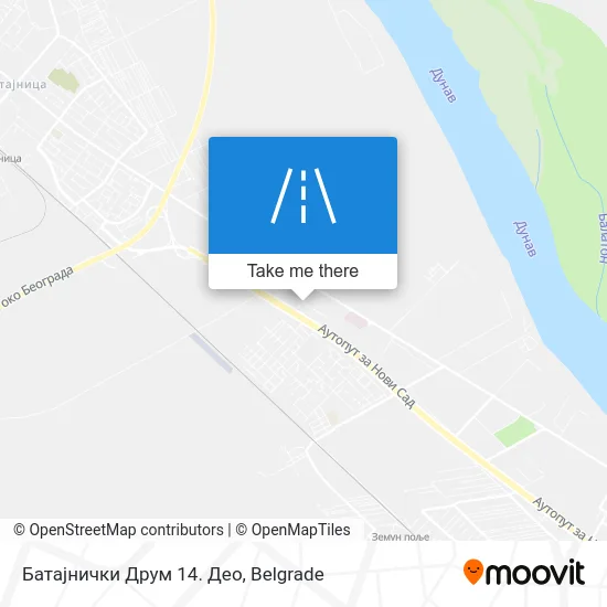 Батајнички Друм 14. Део map