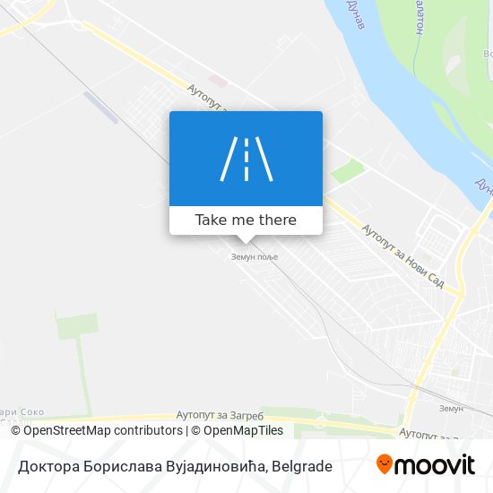 Доктора Борислава Вујадиновића map