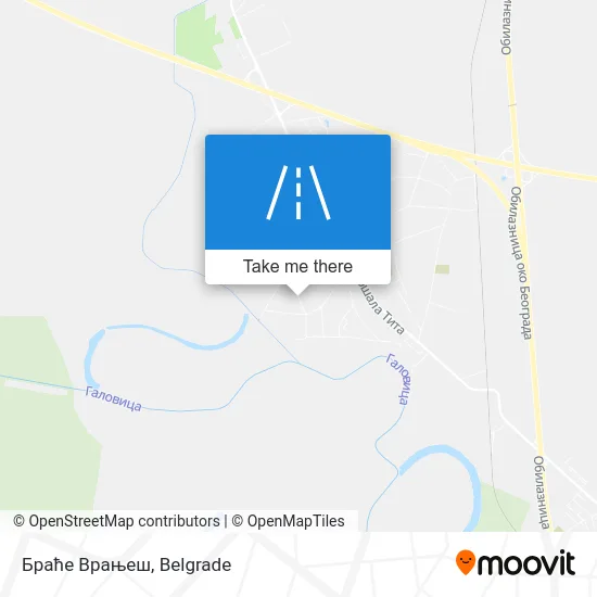 Браће Врањеш map