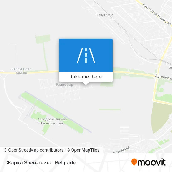 Жарка Зрењанина map