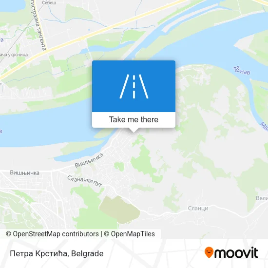 Петра Крстића map
