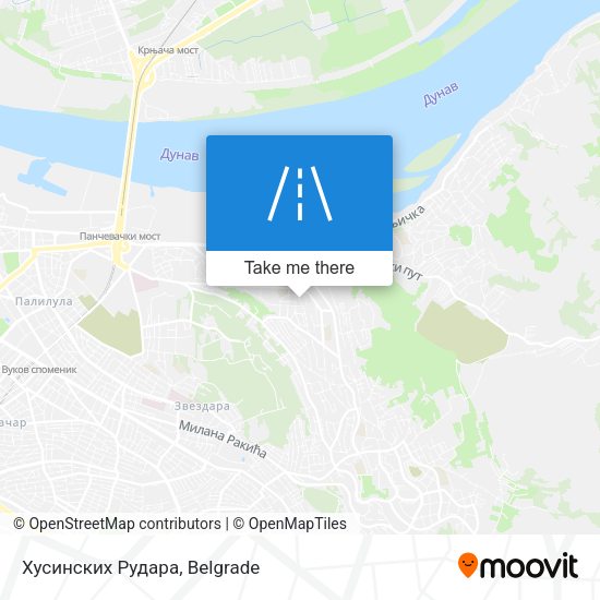 Хусинских Рудара map