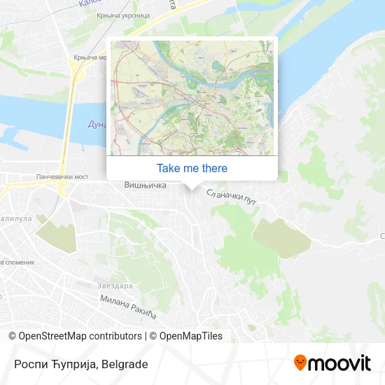 Роспи Ћуприја map