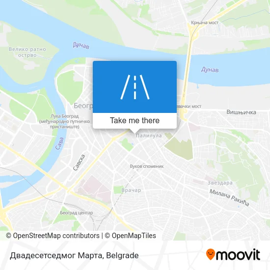 Двадесетседмог Марта map