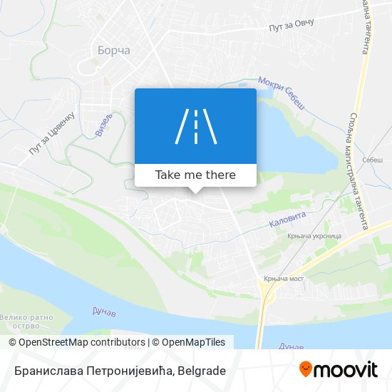 Бранислава Петронијевића map