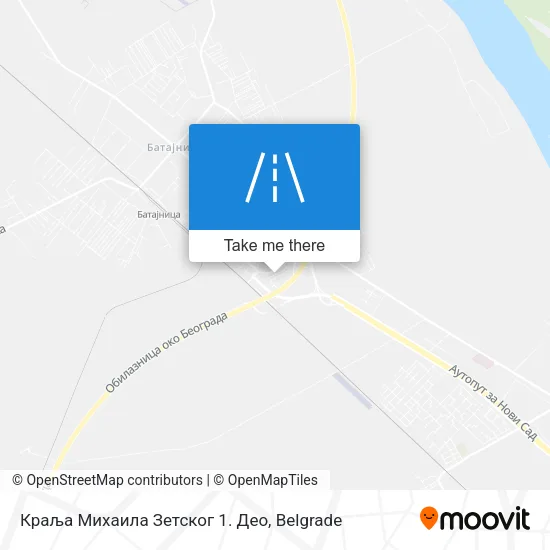 Краља Михаила Зетског 1. Део map