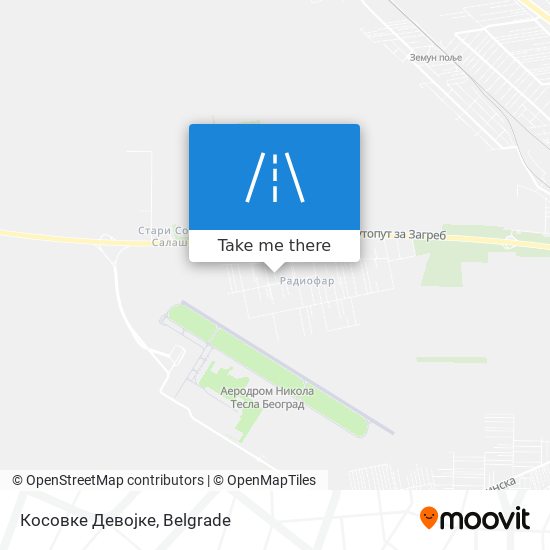 Косовке Девојке map