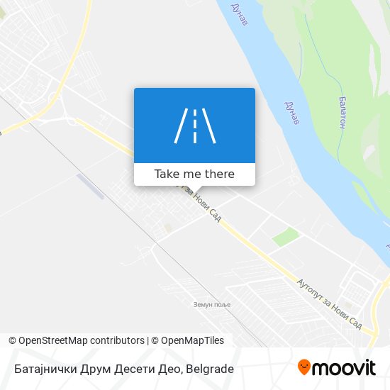 Батајнички Друм Десети Део map