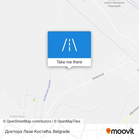 Доктора Лазе Костића map