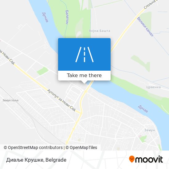 Дивље Крушке map