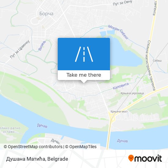 Душана Матића map