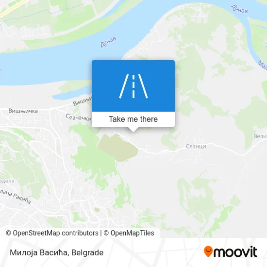 Милоја Васића map