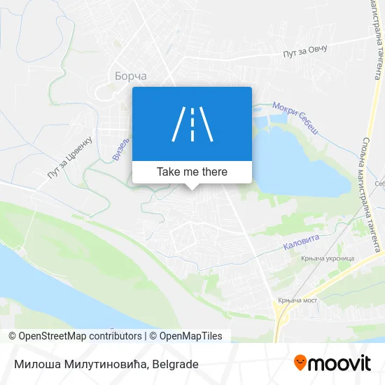 Милоша Милутиновића map