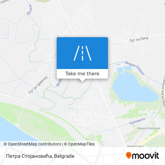 Петра Стојановића map