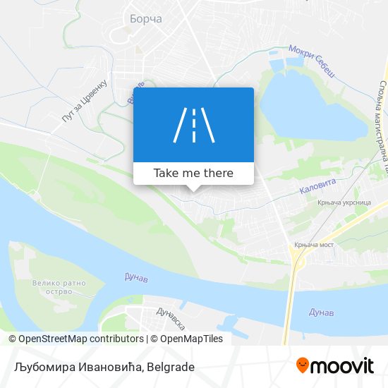 Љубомира Ивановића map