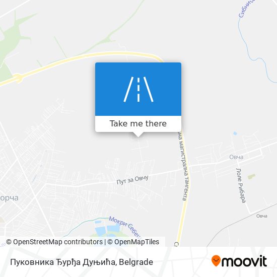 Пуковника Ђурђа Дуњића map