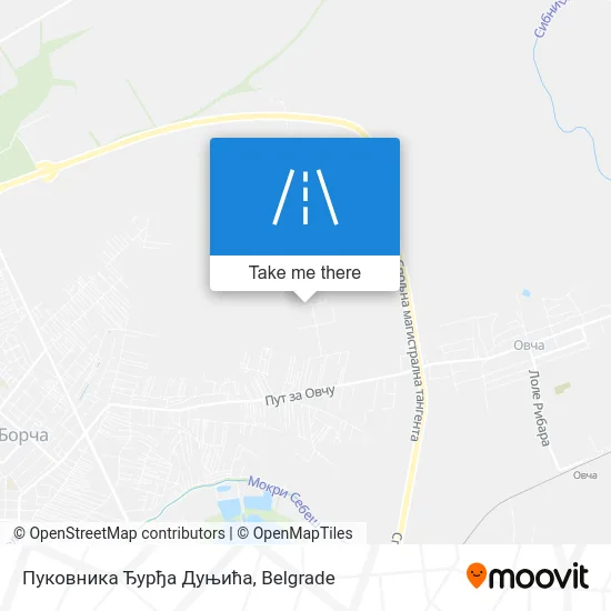 Пуковника Ђурђа Дуњића map
