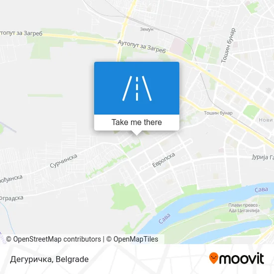 Дегуричка map